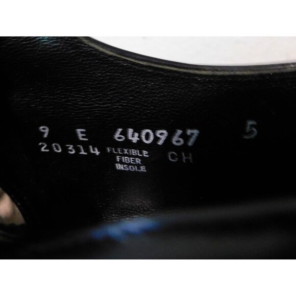 Florsheim Royal Imperial Wingtip Oxford Dress Shoes Mens Size 9E Black Leather - Picture 10 of 11